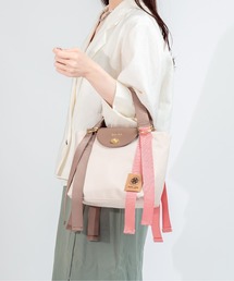 Jolie Joli（ジョリージョリ）の「【Jolie Joli/ジョリージョリ】トートバッグ　ナイロン×フェイクレザー　フラップバッグ（ハンドバッグ）」