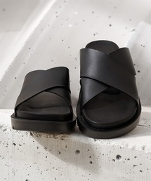 1111clothing（ワンフォークロージング）の「クロスストラップ 厚底サンダル/ Cross Strap Platform Sandals（サンダル）」