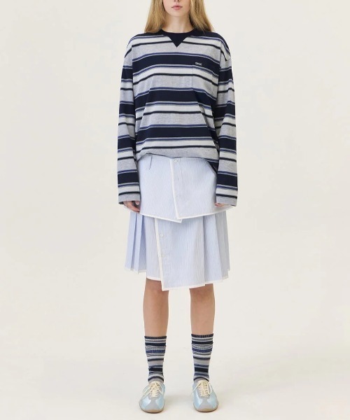 GRVRGROVE(グローブ)の「SENA MIDI SKIRT(スカート・レディース・ブラウン・SMALL)」の2枚目の写真
