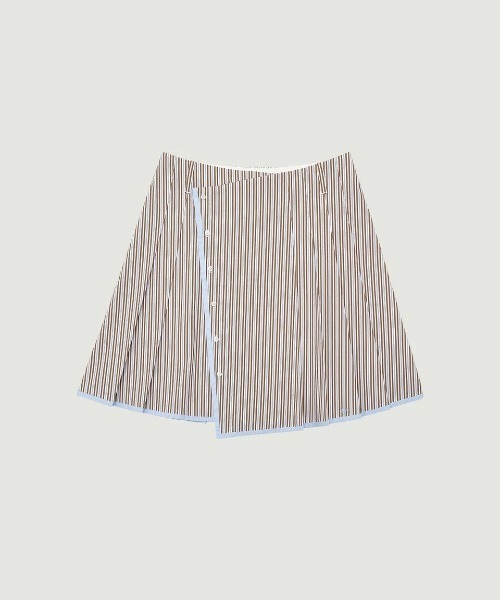 GRVRGROVE(グローブ)の「SENA MIDI SKIRT(スカート・レディース・ブラウン・SMALL)」の3枚目の写真