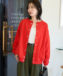 限定展開 Champion × FREAK'S STORE/チャンピオン 別注 スナップ スウェット カーディガン