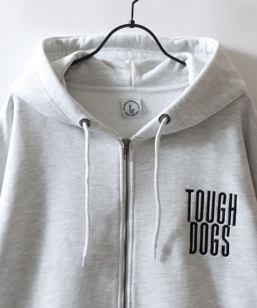 SITRY(シトリー)の「Dog Flock Print Sweat Zip Hoodie/アニマル 犬 バックプリント フロッキープリント オーバーサイズ ダブルジップ ヘビーウェイト 裏毛 スウェット フルジップパーカー フーディー パーカー レディース メンズ(パーカー・メンズ・ダークグリーン/アッシュ/ブラック・M/L)」の10枚目の写真