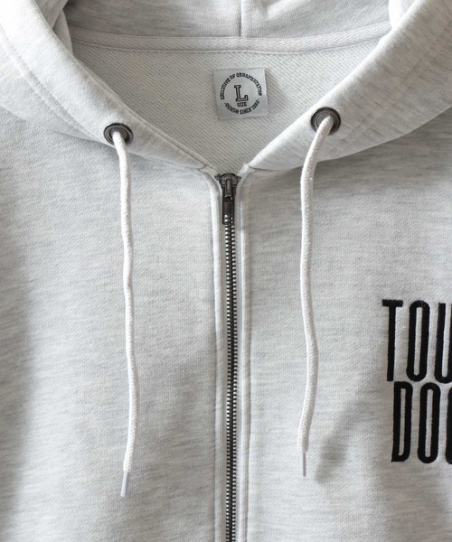 SITRY(シトリー)の「Dog Flock Print Sweat Zip Hoodie/アニマル 犬 バックプリント フロッキープリント オーバーサイズ ダブルジップ ヘビーウェイト 裏毛 スウェット フルジップパーカー フーディー パーカー レディース メンズ(パーカー・メンズ・ダークグリーン/アッシュ/ブラック・M/L)」の11枚目の写真
