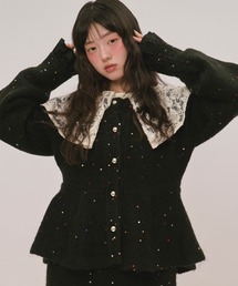 spangle puff knit / スパンコールパフニット（ニット/セーター