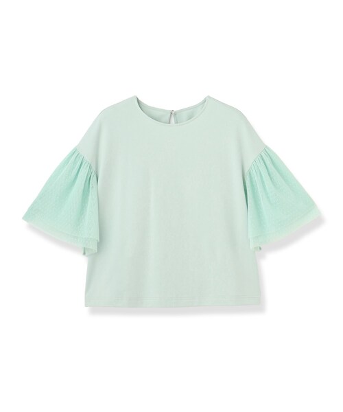 Sunauna(スーナウーナ)の「チュール袖カットソー(Tシャツ/カットソー・レディース・ブラック/ホワイト/ライトグリーン/ブラウン系その他・38/40)」の16枚目の写真