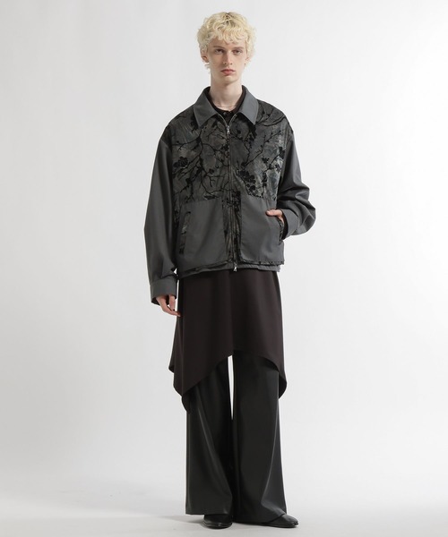 HARE(ハレ)の「【合成皮革】レザーワイドフレアパンツ(HARE)(スラックス・メンズ・ブラック/グレー/レッド・SMALL/MEDIUM/LARGE)」の13枚目の写真
