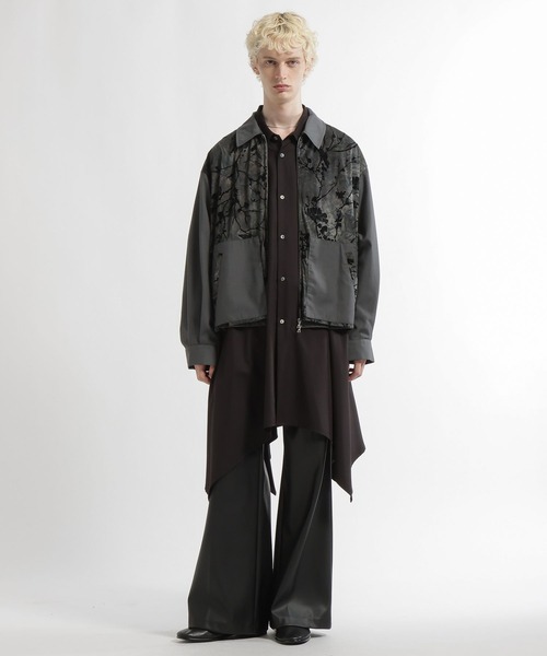 HARE(ハレ)の「【合成皮革】レザーワイドフレアパンツ(HARE)(スラックス・メンズ・ブラック/グレー/レッド・SMALL/MEDIUM/LARGE)」の15枚目の写真
