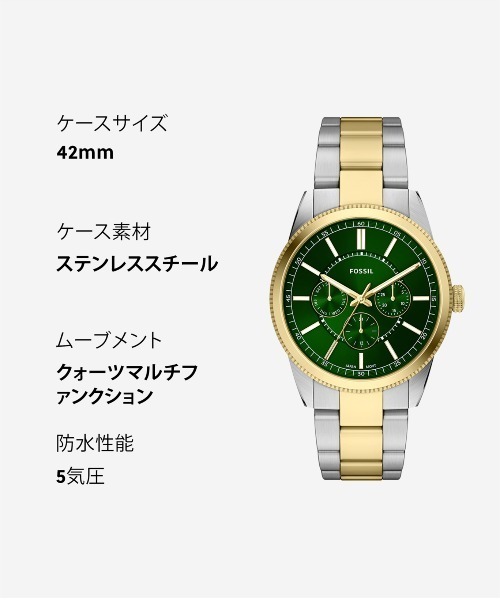 FOSSIL(フォッシル)の「フォッシル 腕時計 メンズ アナログ ステンレス FS6197(アナログ腕時計・メンズ・マルチ・FREE)」の10枚目の写真