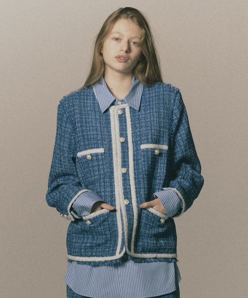 DISCOVERED(ディスカバード)の「HOMMAGE JACKET(ブルゾン・メンズ・ブルー/ブラック・1/3)」の6枚目の写真