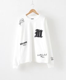 MMMM（エムエムエムエム）の「MMMM/ポンチランダム/刺繍/ロングスリーブ（Tシャツ/カットソー）」