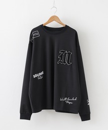 MMMM（エムエムエムエム）の「MMMM/ポンチランダム/刺繍/ロングスリーブ（Tシャツ/カットソー）」