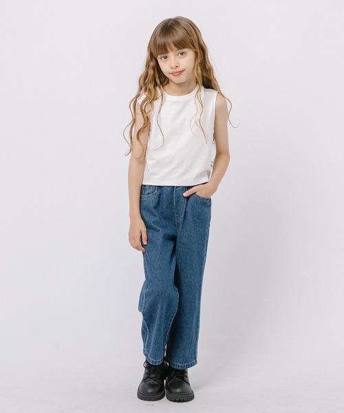 URBAN CHERRY(アーバンチェリー)の「カットショルダータンクトップ(タンクトップ・キッズ・ブラック/ホワイト/ベージュ・110cm/120cm/130cm/140cm/150cm)」の22枚目の写真
