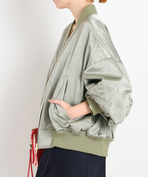 PROVOKE (プロヴォーク)の「【PROVOKE/プロヴォーク】pigment short MA-1 KHAKI(MA-1・レディース・カーキ・FREE)」の13枚目の写真