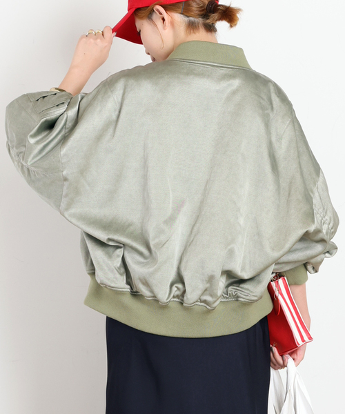 PROVOKE (プロヴォーク)の「【PROVOKE/プロヴォーク】pigment short MA-1 KHAKI(MA-1・レディース・カーキ・FREE)」の14枚目の写真