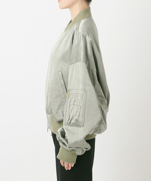 PROVOKE (プロヴォーク)の「【PROVOKE/プロヴォーク】pigment short MA-1 KHAKI(MA-1・レディース・カーキ・FREE)」の19枚目の写真