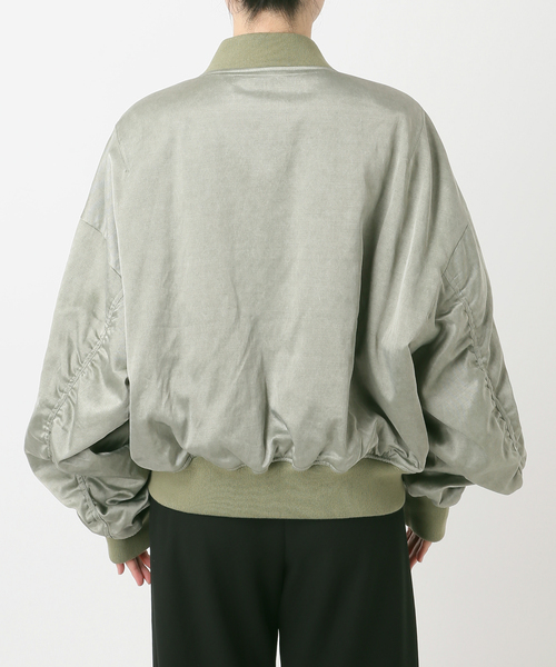 PROVOKE (プロヴォーク)の「【PROVOKE/プロヴォーク】pigment short MA-1 KHAKI(MA-1・レディース・カーキ・FREE)」の20枚目の写真