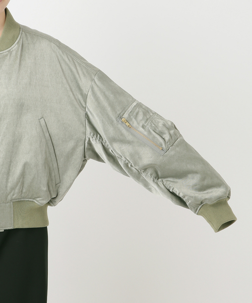 PROVOKE (プロヴォーク)の「【PROVOKE/プロヴォーク】pigment short MA-1 KHAKI(MA-1・レディース・カーキ・FREE)」の22枚目の写真