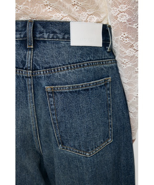 MOUSSY(マウジー)の「【26年AW新作】【再入荷】HORSESHOE BAGGY(デニムパンツ・レディース・ダークブルー/ワンウォッシュ・2/1/0)」の9枚目の写真
