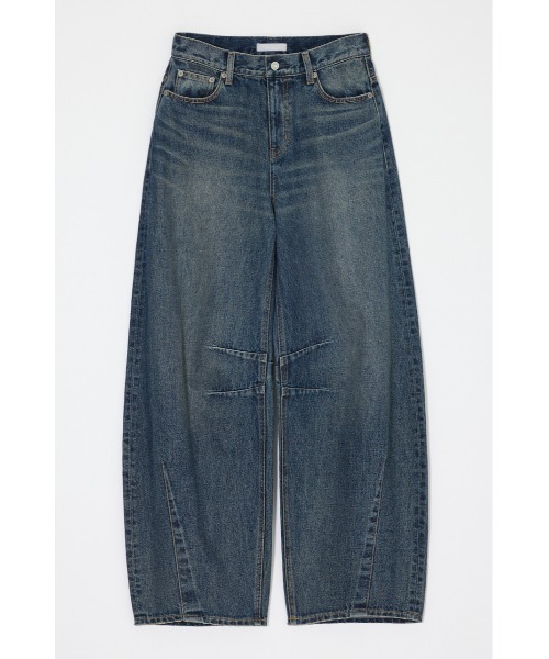 MOUSSY(マウジー)の「【26年AW新作】【再入荷】HORSESHOE BAGGY(デニムパンツ・レディース・ダークブルー/ワンウォッシュ・2/1/0)」の12枚目の写真