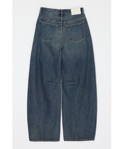 MOUSSY(マウジー)の「【26年AW新作】【再入荷】HORSESHOE BAGGY(デニムパンツ・レディース・ダークブルー/ワンウォッシュ・2/1/0)」の13枚目の写真