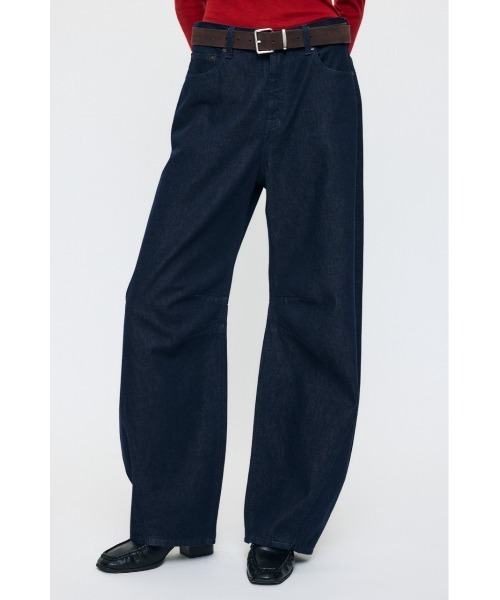 MOUSSY(マウジー)の「【26年AW新作】【再入荷】HORSESHOE BAGGY(デニムパンツ・レディース・ダークブルー/ワンウォッシュ・2/1/0)」の16枚目の写真