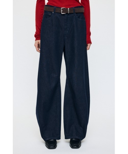MOUSSY(マウジー)の「【26年AW新作】【再入荷】HORSESHOE BAGGY(デニムパンツ・レディース・ダークブルー/ワンウォッシュ・2/1/0)」の20枚目の写真