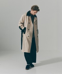SETUP7(�Z�b�g�A�b�v�Z�u��)�́ySETUP7�zPU Leather Collar Over Trench Coat / PU���U�[�J���[ �I�[�o�[�g�����`�R�[�g SNF(�g�����`�R�[�g)