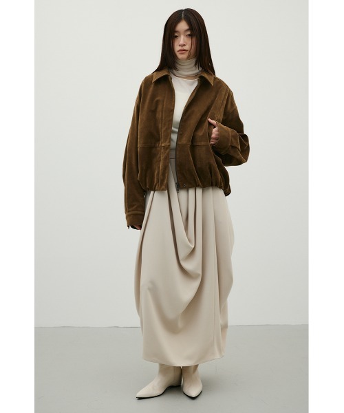 STYLEMIXER(スタイルミキサー)の「ドレープタックスカート(スカート・レディース・ブラック/ベージュ・MEDIUM/SMALL)」の18枚目の写真
