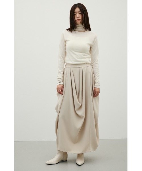 STYLEMIXER(スタイルミキサー)の「ドレープタックスカート(スカート・レディース・ブラック/ベージュ・MEDIUM/SMALL)」の20枚目の写真
