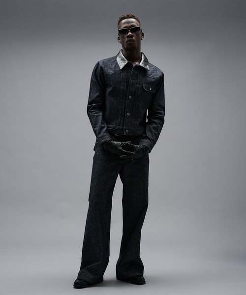 ANDER HUNK（アンダーハンク）の「Crocodile Switch Slav Straight Denim/クロコダイルスイッチスラブストレートデニム（デニムパンツ・メンズ・ブラック/インディゴブルー・MEDIUM/LARGE/SMALL）」の14枚目の写真