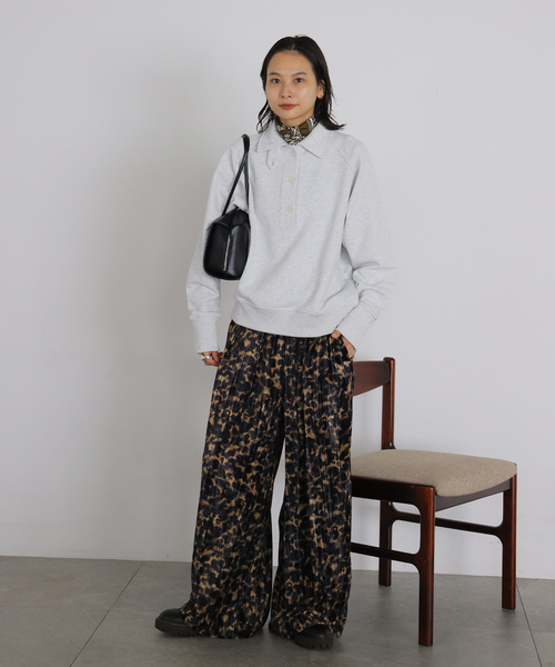 JOURNAL STANDARD(ジャーナルスタンダード)の「ベロアレオパードドロストパンツ(その他パンツ・レディース・ベージュ系その他・FREE)」の3枚目の写真