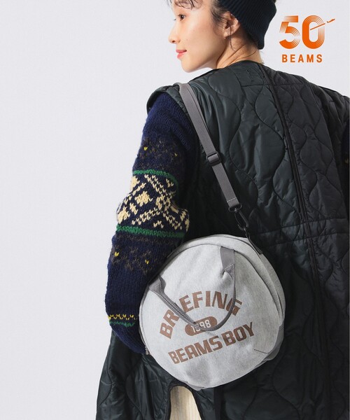 BRIEFING(ブリーフィング)の「【別注】BRIEFING × BEAMS BOY / スウェット ヘルメット バッグ(ショルダーバッグ・レディース・グレー・ONE SIZE)」の1枚目の写真
