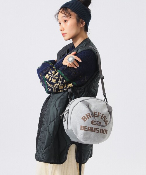 BRIEFING(ブリーフィング)の「【別注】BRIEFING × BEAMS BOY / スウェット ヘルメット バッグ(ショルダーバッグ・レディース・グレー・ONE SIZE)」の12枚目の写真