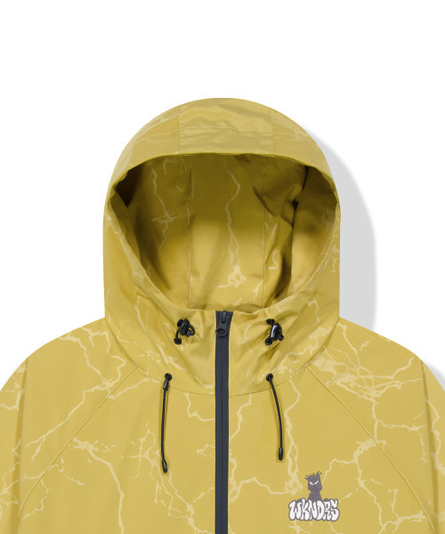WKNDRS（ウィーキャンドース）の「3L CRACK ウィンドブレーカー (イエロー)（ナイロンジャケット・レディース・その他・MEDIUM/LARGE/X-LARGE）」の2枚目の写真