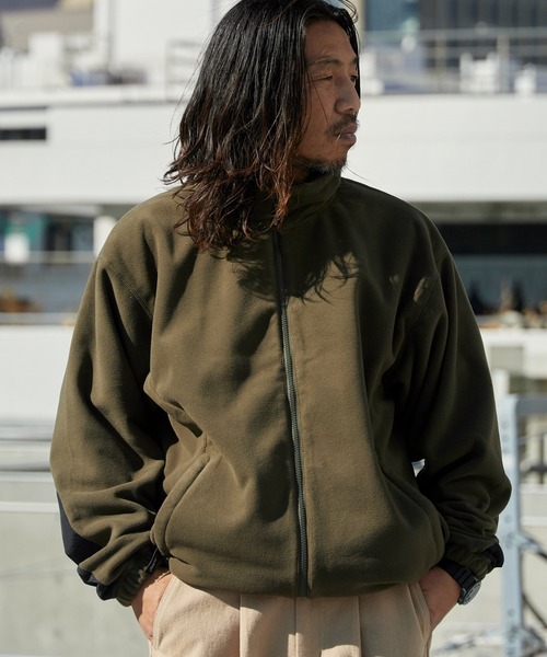 WILD THINGS(ワイルドシングス)の「WILD THINGS/ワイルドシングスPOLARTEC JACKET POLARTEC WIND PRO ダブルジップ ポーラーテック フリースジャケット(ブルゾン・メンズ・オリーブ・M)」の1枚目の写真