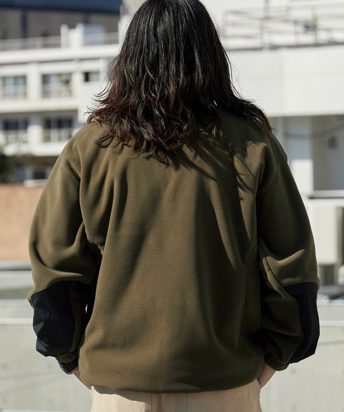 WILD THINGS(ワイルドシングス)の「WILD THINGS/ワイルドシングスPOLARTEC JACKET POLARTEC WIND PRO ダブルジップ ポーラーテック フリースジャケット(ブルゾン・メンズ・オリーブ・M)」の2枚目の写真