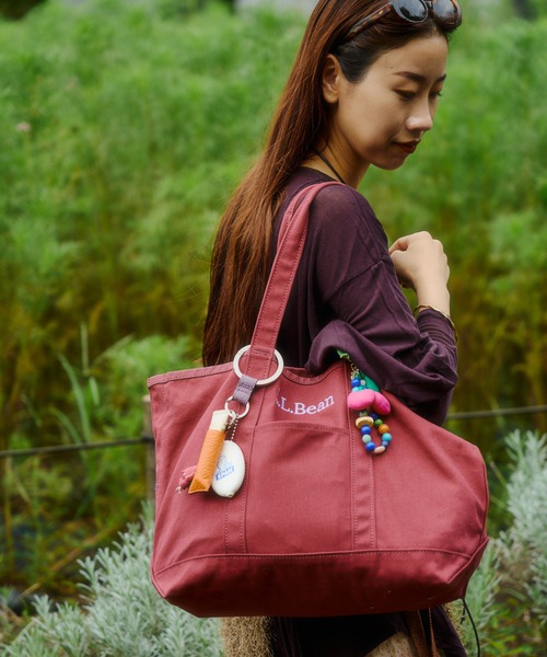 ROSE BUD(ローズバッド)の「(L.L. Bean)GROCERY TOTE BAG(トートバッグ・レディース・チャコール/ブルー/バーガンディー/ブラウン・ONE SIZE)」の4枚目の写真