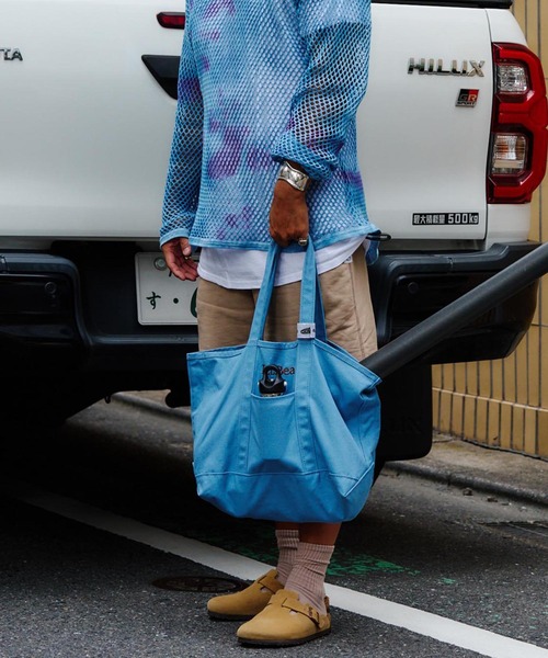 ROSE BUD(ローズバッド)の「(L.L. Bean)GROCERY TOTE BAG(トートバッグ・レディース・チャコール/ブルー/バーガンディー/ブラウン・ONE SIZE)」の3枚目の写真