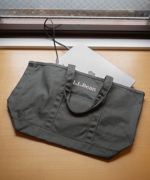 ROSE BUD(ローズバッド)の「(L.L. Bean)GROCERY TOTE BAG(トートバッグ・レディース・チャコール/ブルー/バーガンディー/ブラウン・ONE SIZE)」の6枚目の写真