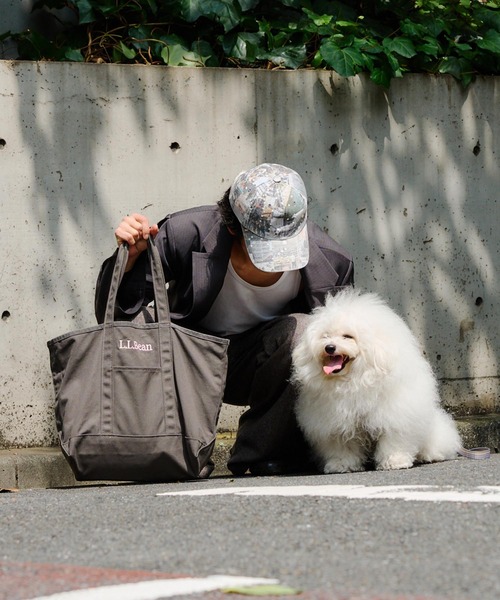 ROSE BUD(ローズバッド)の「(L.L. Bean)GROCERY TOTE BAG(トートバッグ・レディース・チャコール/ブルー/バーガンディー/ブラウン・ONE SIZE)」の18枚目の写真