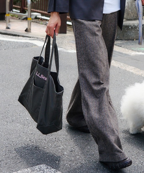 ROSE BUD(ローズバッド)の「(L.L. Bean)GROCERY TOTE BAG(トートバッグ・レディース・チャコール/ブルー/バーガンディー/ブラウン・ONE SIZE)」の20枚目の写真