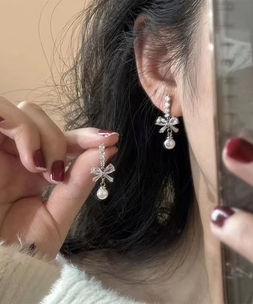 VIBGYOR（ヴィブジョー）の「【TUNE】リボンピアス（ピアス（両耳用）・レディース・その他5/その他2/その他1/その他4/その他3・FREE）」の13枚目の写真