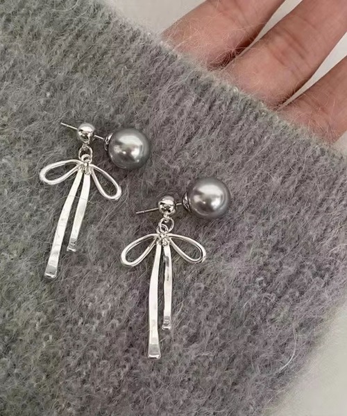VIBGYOR（ヴィブジョー）の「【TUNE】リボンピアス（ピアス（両耳用）・レディース・その他5/その他2/その他1/その他4/その他3・FREE）」の7枚目の写真