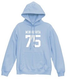 Ol' Basics(オール・ベーシックス) プルパーカー スウェット MINNESOTA ロゴ ナンバリング プリント 裏毛 トップス レディース ユニセックス
