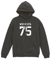 Ol' Basics(オール・ベーシックス) プルパーカー スウェット MINNESOTA ロゴ ナンバリング プリント 裏毛 トップス レディース ユニセックス