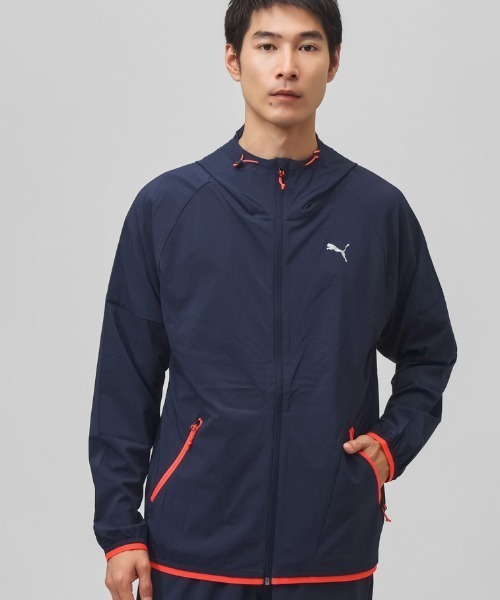 PUMA（プーマ）の「プーマ PUMA M PWRTRAIN ストレッチ ウーブン JKT（ジャージ・メンズ・ブラック/ネイビー/グレー・3L/M/LL）」の3枚目の写真