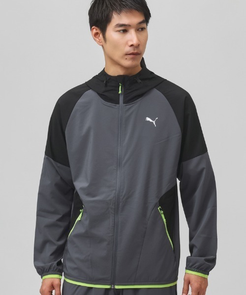 PUMA（プーマ）の「プーマ PUMA M PWRTRAIN ストレッチ ウーブン JKT（ジャージ・メンズ・ブラック/ネイビー/グレー・3L/M/LL）」の2枚目の写真
