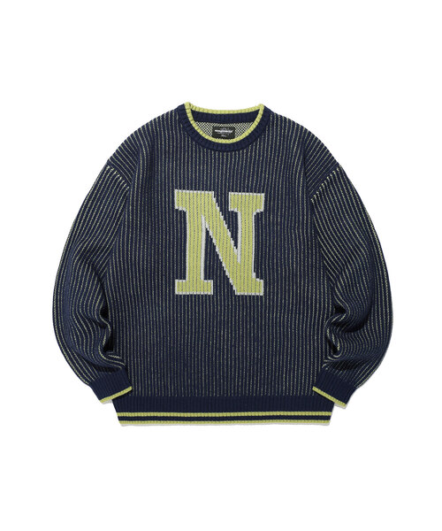 NICE GHOST CLUB(ナイスゴーストクラブ)の「BIG N KNIT_NAVY(NG2GFUK601A)(ニット/セーター・レディース・ネイビー・SMALL/MEDIUM)」の1枚目の写真
