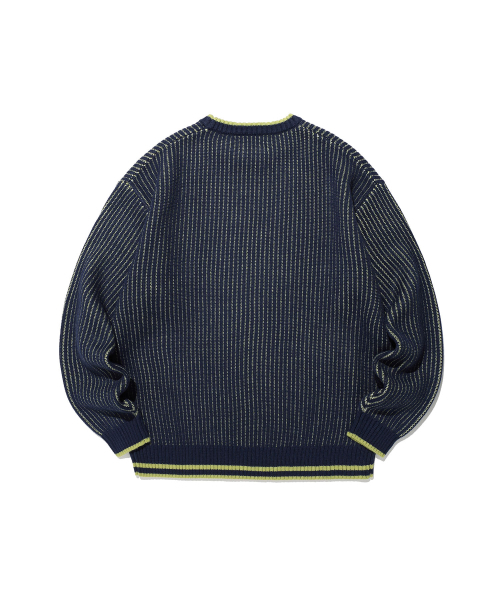 NICE GHOST CLUB(ナイスゴーストクラブ)の「BIG N KNIT_NAVY(NG2GFUK601A)(ニット/セーター・レディース・ネイビー・SMALL/MEDIUM)」の2枚目の写真