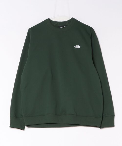 THE NORTH FACE(ザノースフェイス)の「THE NORTH FACE/ザ・ノース・フェイス S LOGO HTR SWT CRW スウェット NT62532(スウェット・メンズ・ダークオリーブ・S)」の1枚目の写真